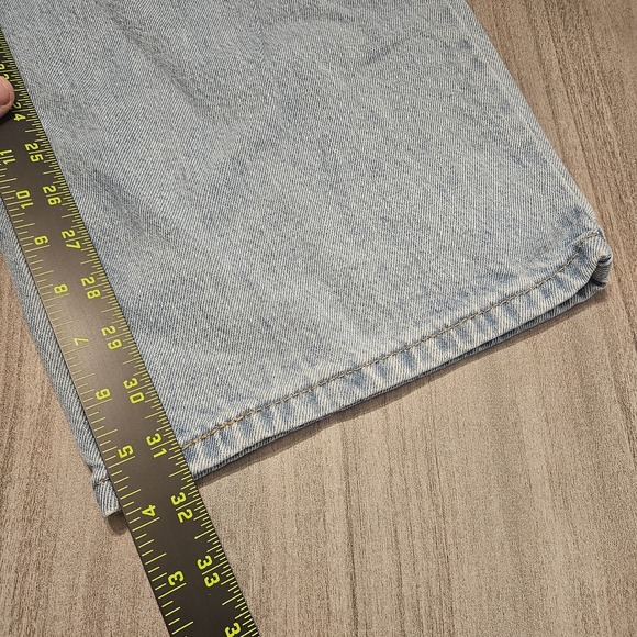 Levi's 578 Men Baggy Jeans Size 38x32 Light Blue Wash Fade 100% Cotton - Picture 6 of 9
